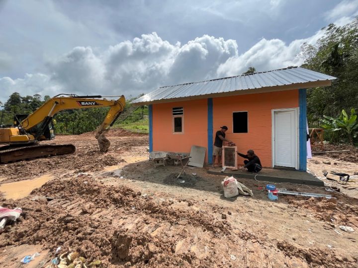 Pembangunan Huntara Penyintas Bencana di Pedalaman Aceh Barat Dikebut Rampung Bulan Ini