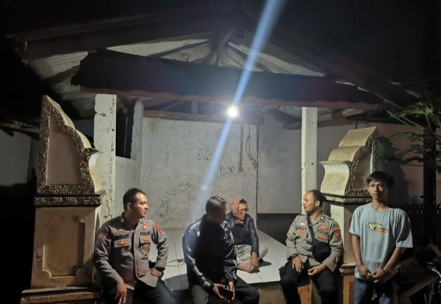 Bhabinkamtibmas Polsek Pasawahan Intensifkan Sambang Warga Jaga Kondusifitas Ramadhan 2026