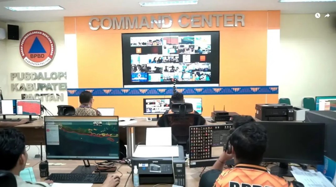 BNPB Uji Sistem Peringatan Dini Tsunami di Pacitan