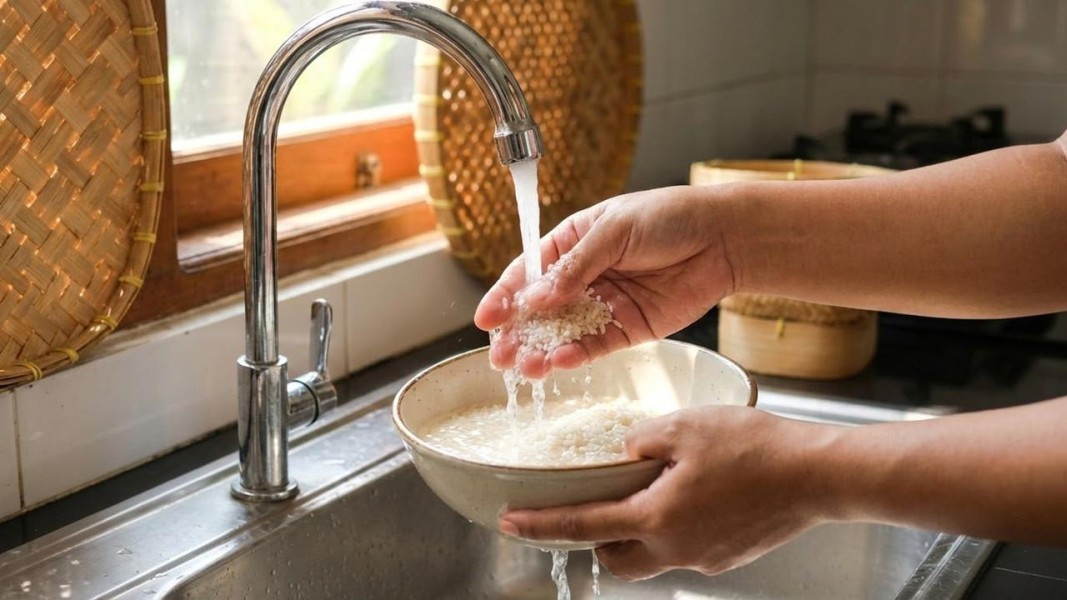 Trik Mencuci Beras yang Tepat Agar Nasi Pulen dan Awet