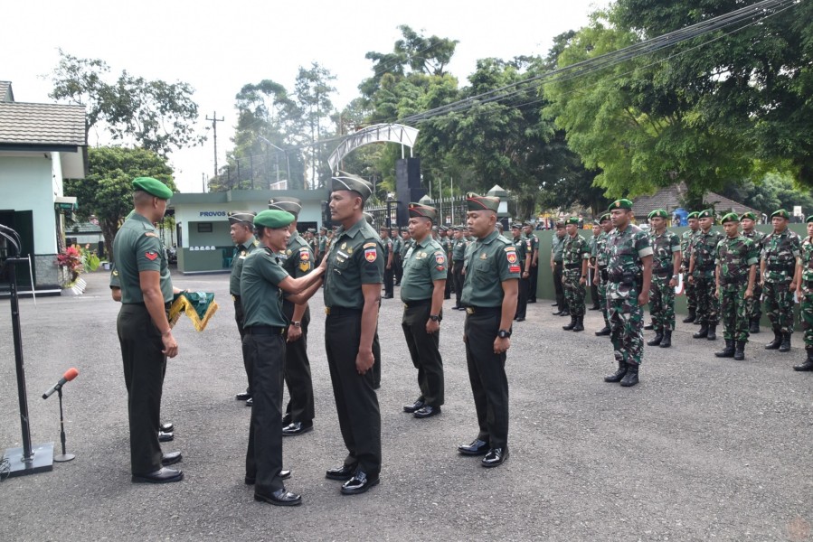 Kenaikan Pangkat Prajurit TNI Pemalang Jadi Motivasi Tingkatkan Kinerja