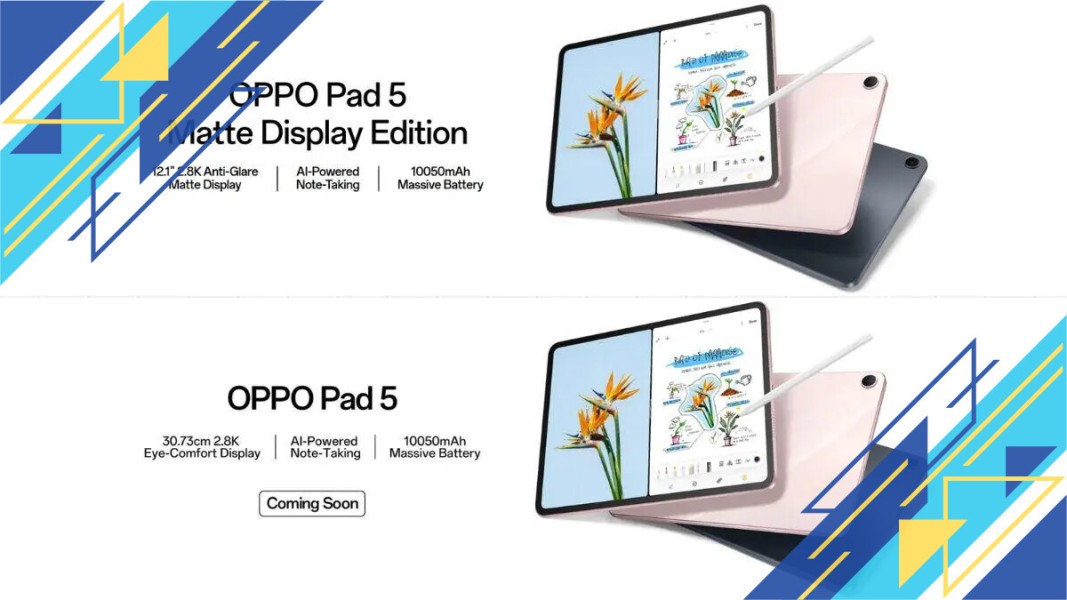 Oppo Perkuat Produktivitas dengan Pad 5 Matte Display