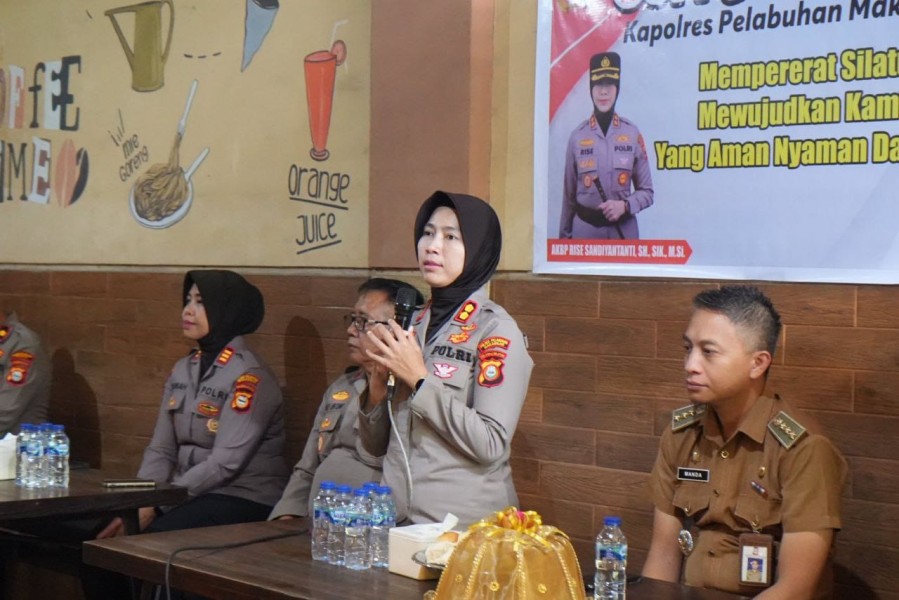Polres Pelabuhan Makassar Ajak Masyarakat Bersinergi Jaga Keamanan Wilayah