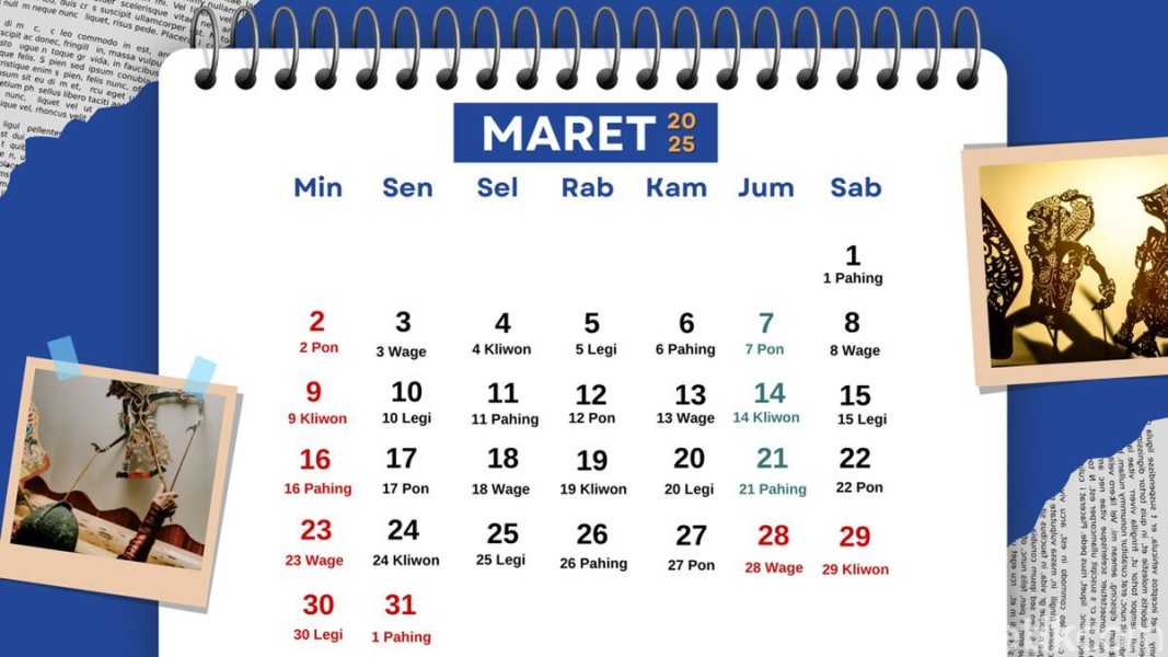 Kalender Maret 2025: Panduan Lengkap Weton dan Informasi Penting Lainnya