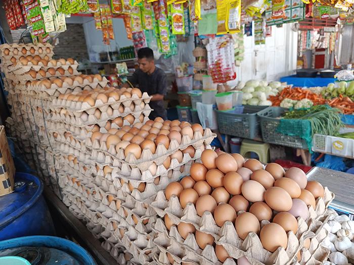Harga Sembako Palembang Bergerak, Telur Stabil