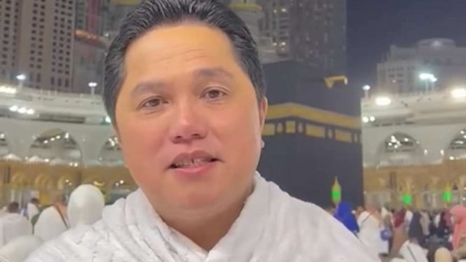 Erick Thohir Umrah, Kirim Doa untuk Timnas Indonesia