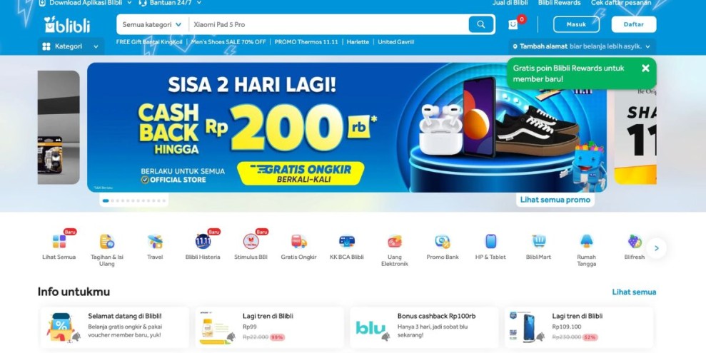 Produk Populer di Blibli: Daftar 5 Produk Terlaris Sepanjang 2025, Cek!