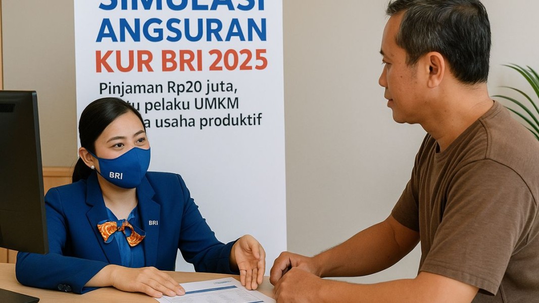 Pinjam Uang Rp20 Juta di BRI, Ini Cicilan Per Bulan KUR BRI 2025 dan Tabel Simulasinya