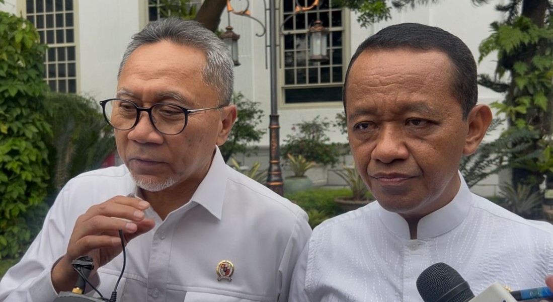 Jelang Lebaran, Bahlil dan Zulhas Lapor ke Prabowo Pasokan Energi dan Pangan Aman