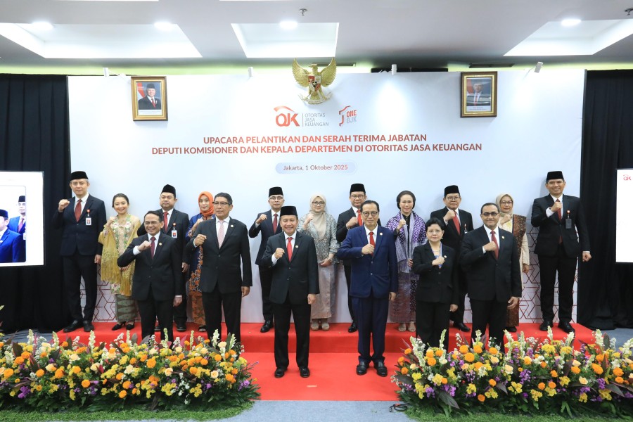 OJK Perkuat Struktur Organisasi dengan Pelantikan Pejabat Baru