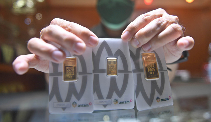 Harga Emas Antam Melemah Hari Ini Jadi Dua Juta Empat Ratus Delapan Puluh Tiga Ribu
