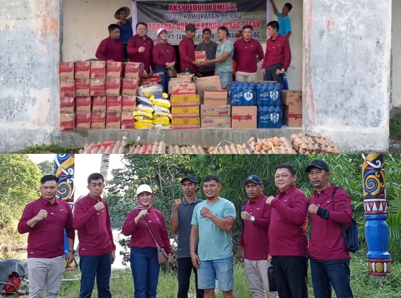 Komisi II DPRD Berau Salurkan Bantuan Senilai Ratusan Juta, Bawa Logistik Sembako untuk Korban Banjir di Segah