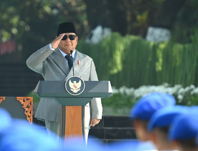Prabowo Pimpin Upacara Hari Kesaktian Pancasila di Lubang Buaya