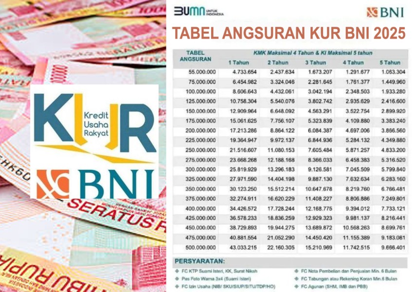 Simulasi dan Syarat KUR BNI 2025 untuk UMKM Simulasi dan Syarat KUR BNI 2025 untuk UMKM