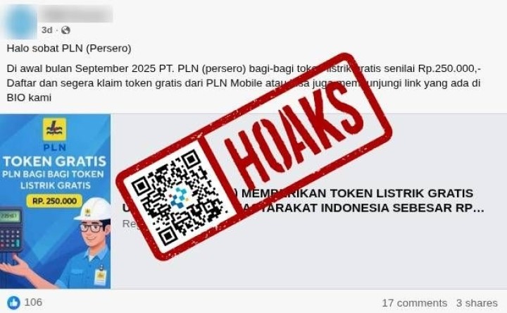 Waspada! Ini Deretan Hoaks Token Listrik Gratis dari PLN