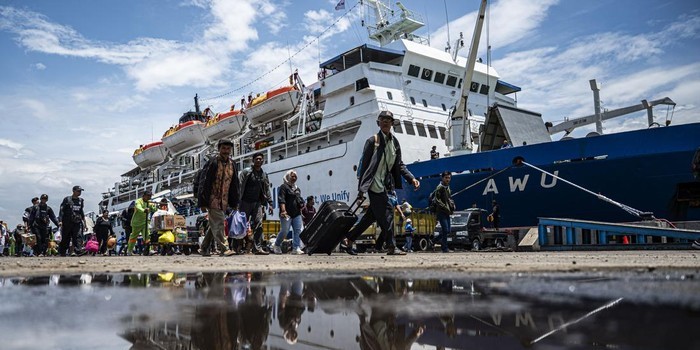 Pemudik Lebaran 2026 Mulai Tiba di Pelabuhan Tanjung Emas Semarang