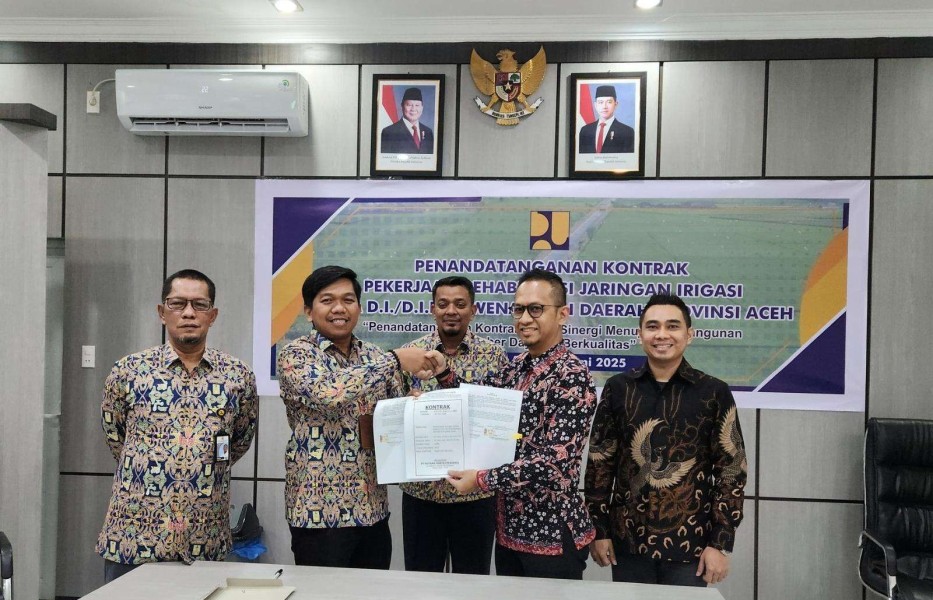 Hutama Karya Genjot Irigasi Aceh Riau Hutama Karya Genjot Irigasi Aceh Riau