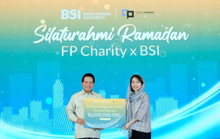 Bank Syariah Indonesia Salurkan Bantuan Rp200 Juta dalam Acara Forum Pemred Charity