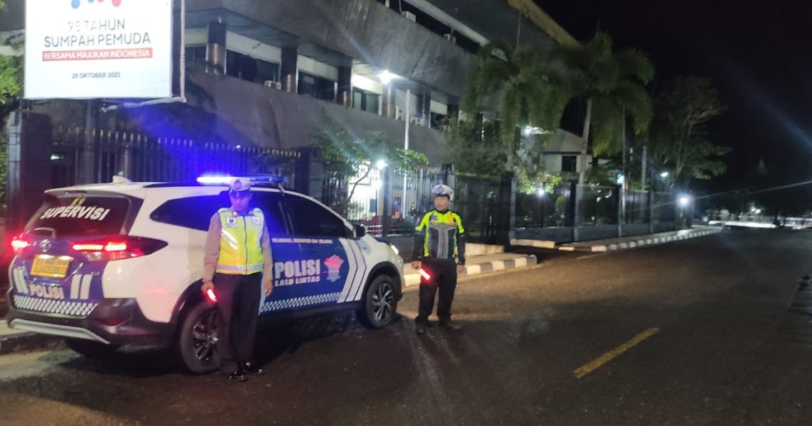 Polres Batu Bara Gelar Patroli Blue Light, Pastikan Kelancaran Arus Lalu Lintas