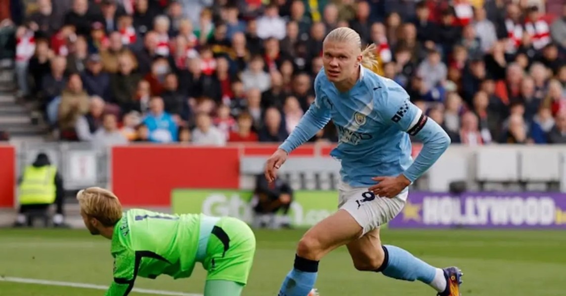 Haaland Bawa Manchester City Raih Kemenangan Tipis Brentford