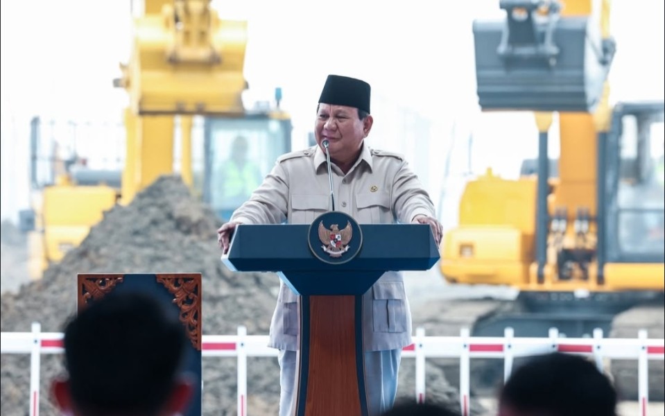 Presiden Prabowo Subianto Resmikan Groundbreaking Pabrik Baterai Mobil Listrik di Karawang