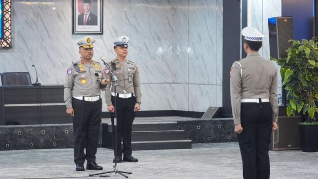 Polri Rayakan HUT Polantas dengan Upacara Pemuliaan Pataka