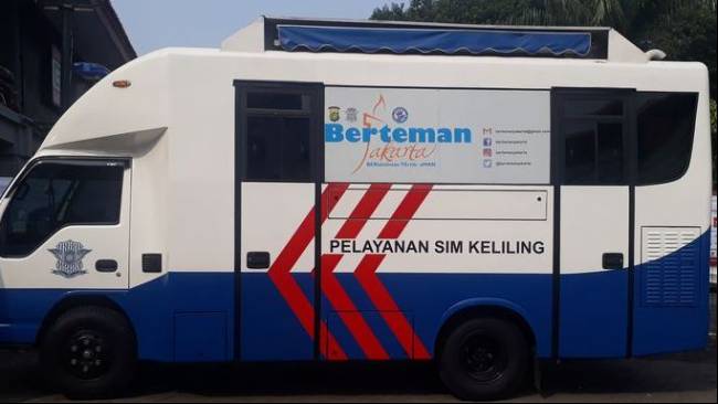 SIM Keliling Hadir di 5 Lokasi Jakarta Selasa 3 Februari