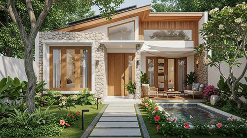 Simak 7 Desain Rumah Mungil Tropis yang Nyaman dan Terasa Lapang