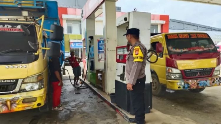 Patroli Presisi Pastikan Keamanan Distribusi BBM di SPBU Martandu Kendari