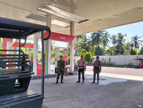 Cegah Kelangkaan dan Kecurangan, Polsek Manggis Intensifkan Patroli di SPBU Labuhan
