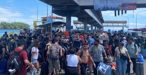 Penyeberangan Fast Boat di Dermaga Padangbai Ditutup Sementara Akibat Cuaca Buruk, Polisi Perketat Pengawasan
