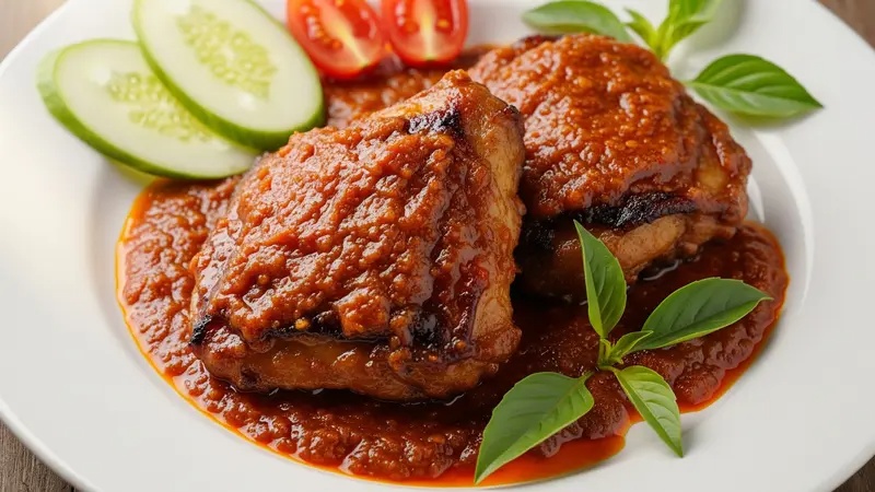 Rahasia Bumbu Rujak Ayam Pedas Gurih Manis