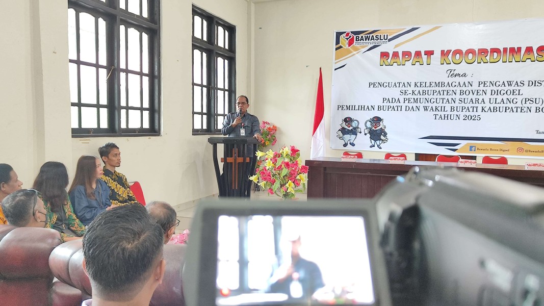 Bawaslu Kawal Ketat Logistik PSU Pilkada Boven Digoel