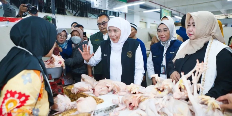 Khofifah Pastikan Harga dan Stok Sembako Jawa Timur Stabil