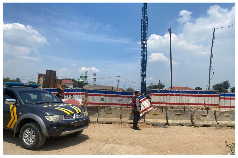 Polri Gelar Patroli Kamtibmas di Proyek Tol Japek 2 untuk Menjaga Keamanan