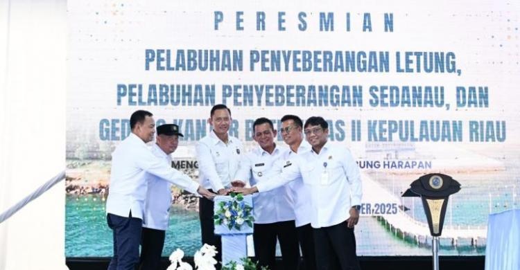 AHY Resmikan Pelabuhan Letung, Tegaskan Penguatan Konektivitas Nasional