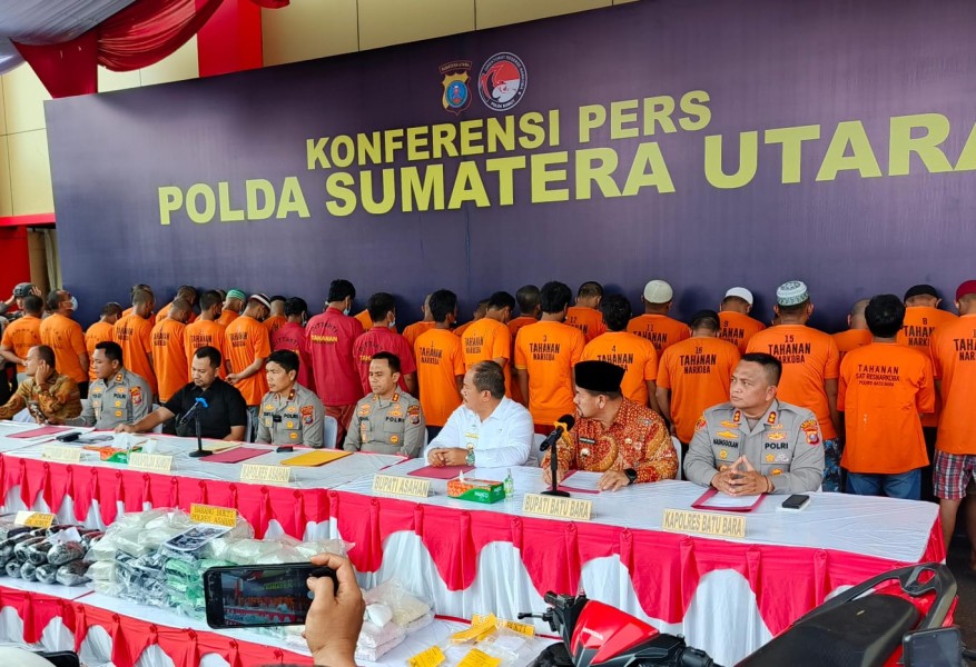 Polres Batu Bara Gelar Patroli Gabungan Skala Besar Antisipasi Begal, Tawuran, Geng Motor dan Balap Liar