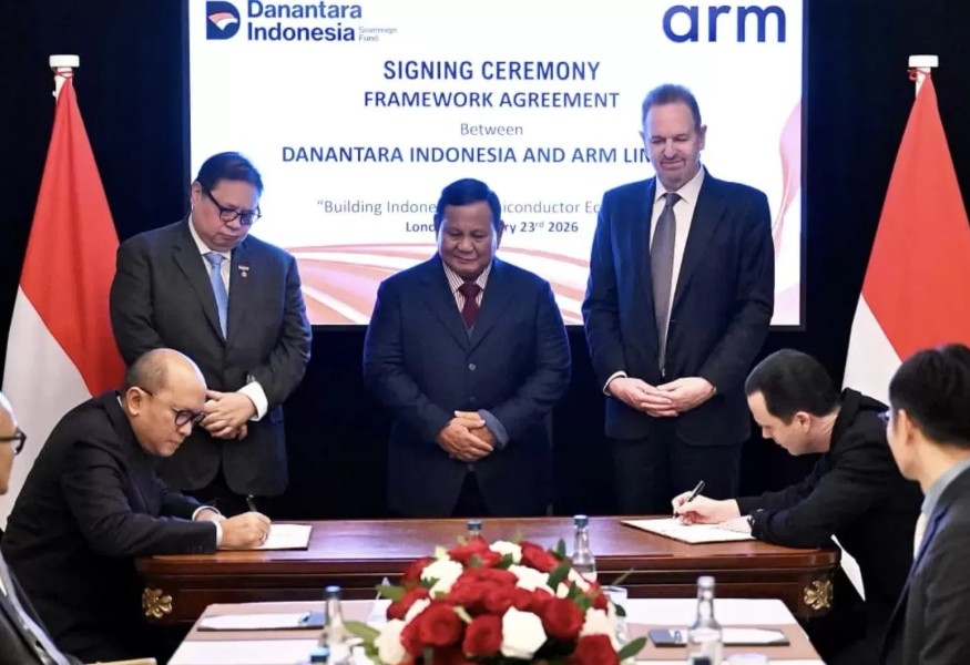 Presiden Prabowo Saksi Kerja Sama Danantara ARM Incar Chip Otomotif Kuat