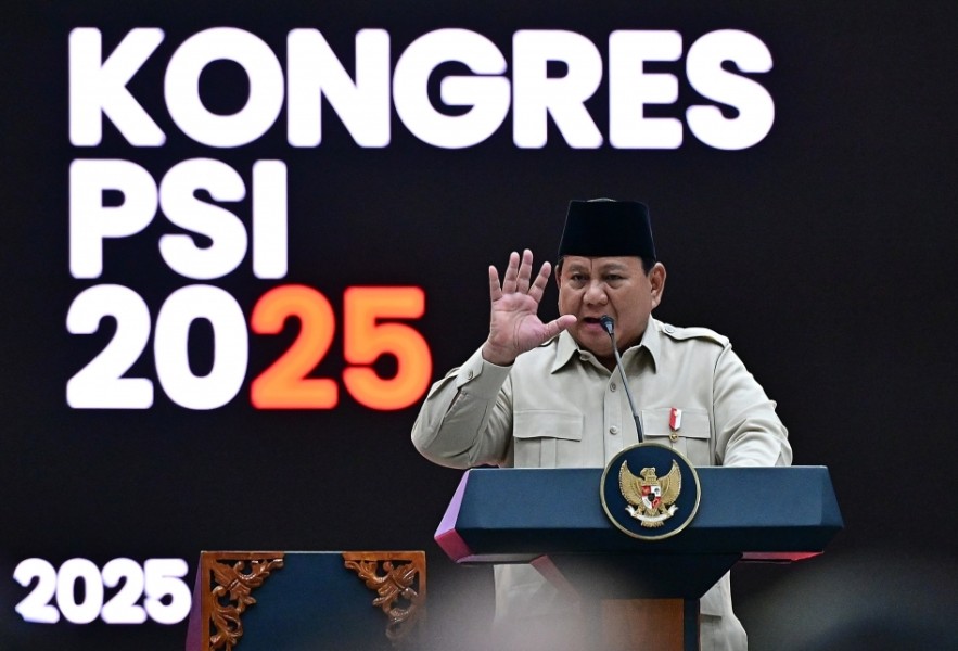 Prabowo Subianto Bicara Demokrasi di PSI