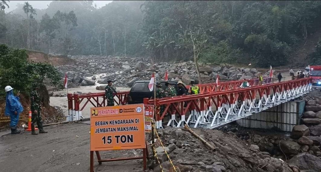 Usai Terisolasi Pascabanjir, Jembatan Bailey Rampung Dibangun dan 16 Desa Aceh Tengah Pulih Aksesnya