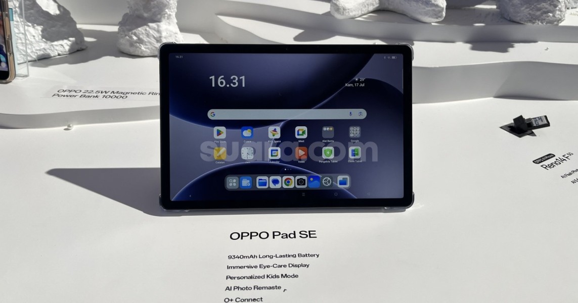 Oppo Pad SE Resmi Dirilis, Tablet Murah Fitur Lengkap
