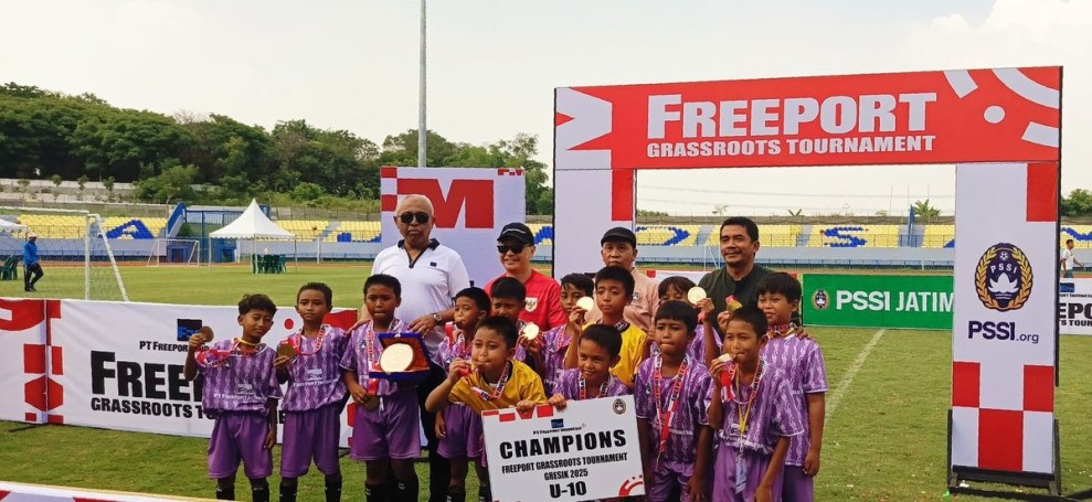 Freeport Indonesia Perkuat Fondasi Sepak Bola Usia Dini Lewat Turnamen Grassroots di Gresik