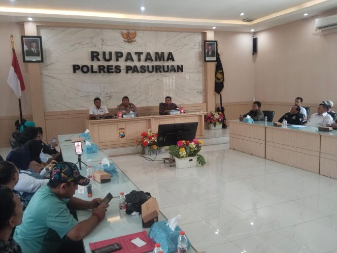 Sikapi Perusahaan Tambang dan Dana Desa, Fortrans Gelar Audiensi Dengan Kapolres Pasuruan