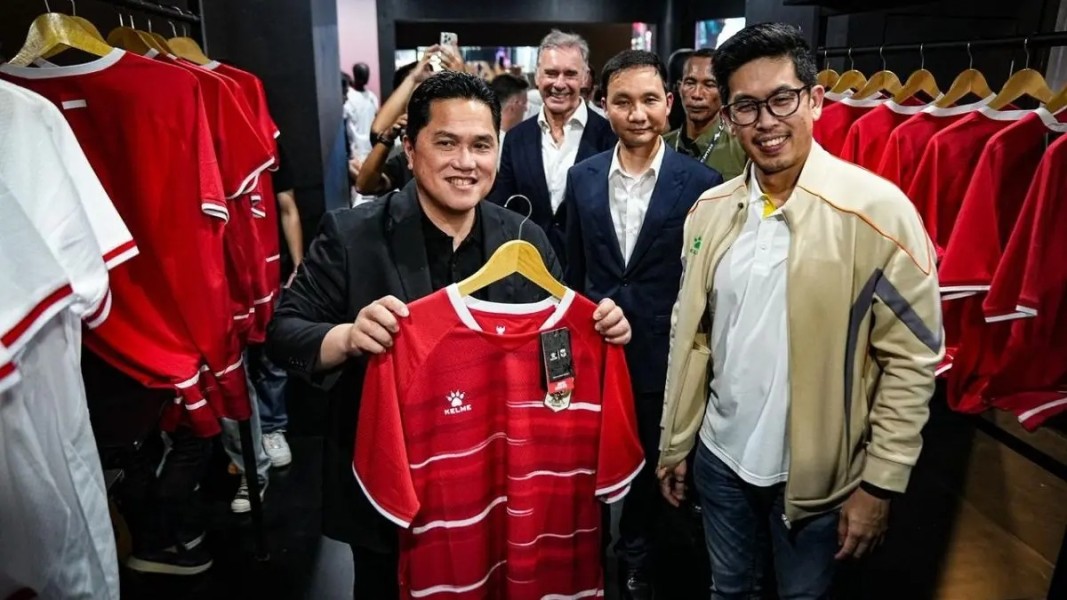 Erick Thohir Sebut Jersey Terbaru Timnas Indonesia Angkat Identitas Budaya Merah Putih