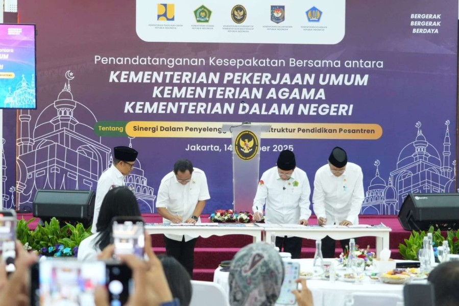 Sinergi Tiga Kementerian Dorong Penguatan Infrastruktur Pesantren Nasional