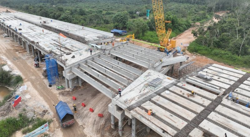 Progres Tol Betung Jambi: Seksi IV Capai 68 Persen, Hutama Karya Fokus Bangun Rest Area dan Foudcourt