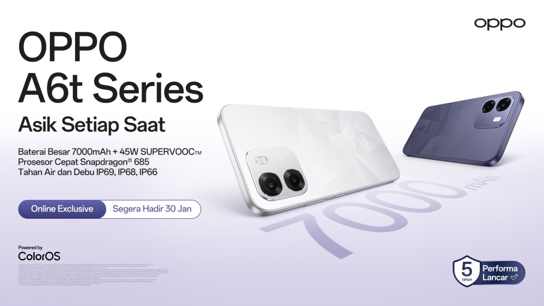 OPPO A6t Pro Hadir di Indonesia: Baterai Besar dan Fitur Lengkap