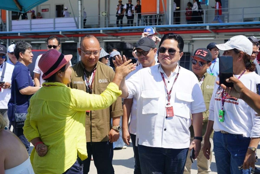 Erick Thohir Hadiri Penutupan MotoGP Mandalika, Ajang Kebanggaan Nasional