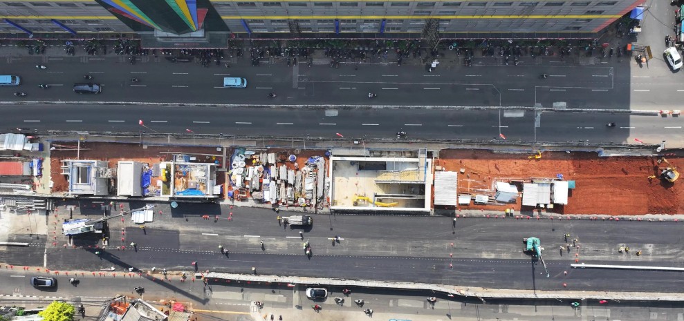 Hutama Karya Percepat Pembangunan MRT Glodok Kota Modern