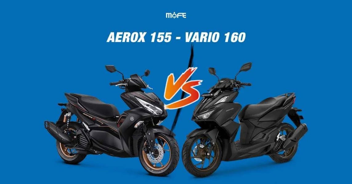 Honda Vario 160 vs Yamaha Aerox 155: Perbandingan Lengkap, Spesifikasi, Fitur, dan Harga Terbaru